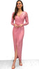 4-A0082 Myra Rose Pink Sequin Dress